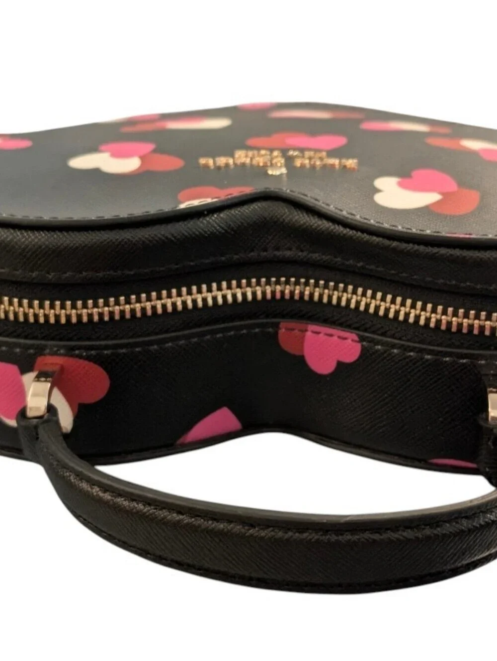 New Kate Spade ♠️ Love Shack Flutter Hearts Printed Heart Shaped Crossbody Bag
